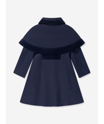 Patachou Girls Classic Coat in Navy pas cher chine