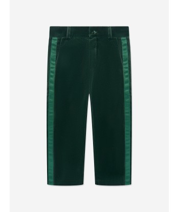 Patachou Boys Cotton Trousers in Green à prix réduit toute l'année