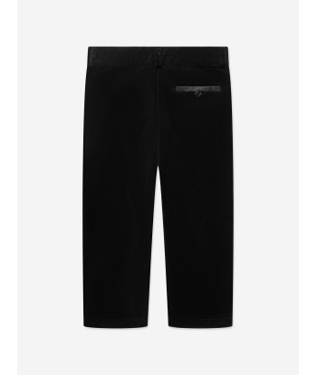 Patachou Boys Cotton Trousers in Black la colonne vertébrale