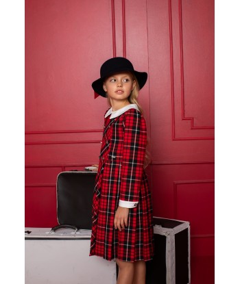 Patachou Girls Wool Bow Hat in Navy les ctes