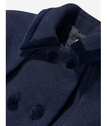 Patachou Girls Classic Coat in Navy pas cher chine