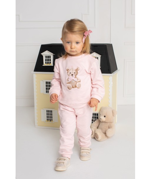 Patachou Baby Girls Teddy Bear Tracksuit in Pink 50-70% off 