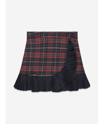 Patachou Girls Tartan Skirt in Navy Comparez et commandez 