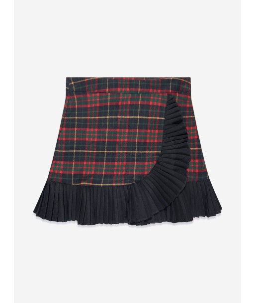 Patachou Girls Tartan Skirt in Navy Comparez et commandez 