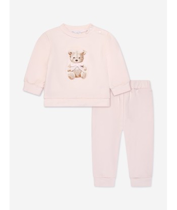 Patachou Baby Girls Teddy Bear Tracksuit in Pink 50-70% off 