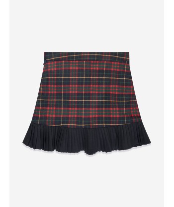 Patachou Girls Tartan Skirt in Navy Comparez et commandez 