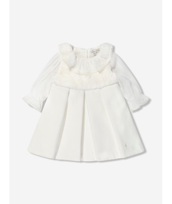 Patachou Baby Girls Faux Fur And Chiffon Dress in Ivory une grave pollution 