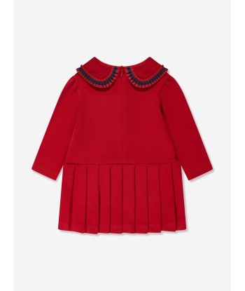 Patachou Baby Girls Jersey Pleated Dress in Red de votre