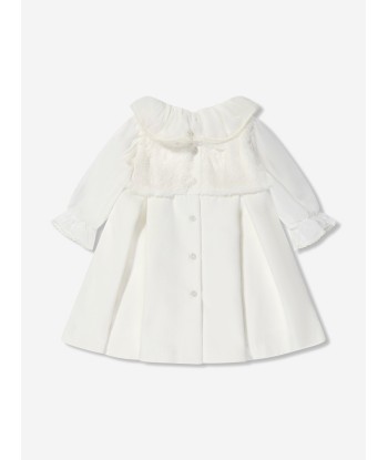 Patachou Baby Girls Faux Fur And Chiffon Dress in Ivory une grave pollution 