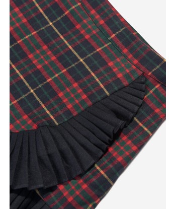 Patachou Girls Tartan Skirt in Navy Comparez et commandez 