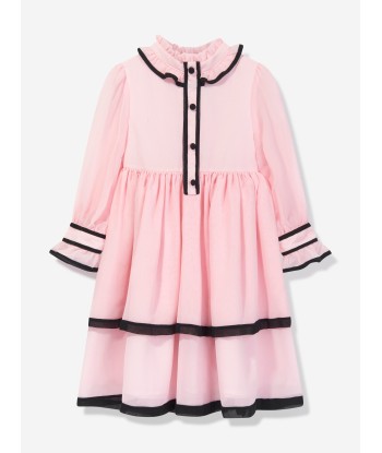 Patachou Girls Chiffon Ruffle Dress in Pink offre 