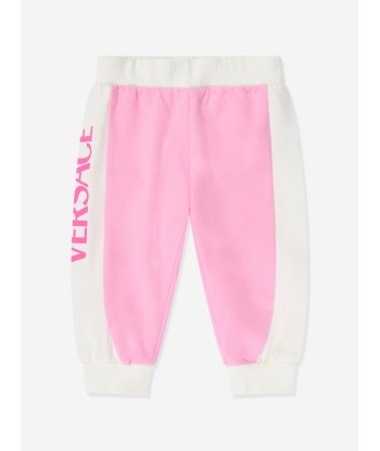 Versace Baby Girls Logo Joggers in Pink prix