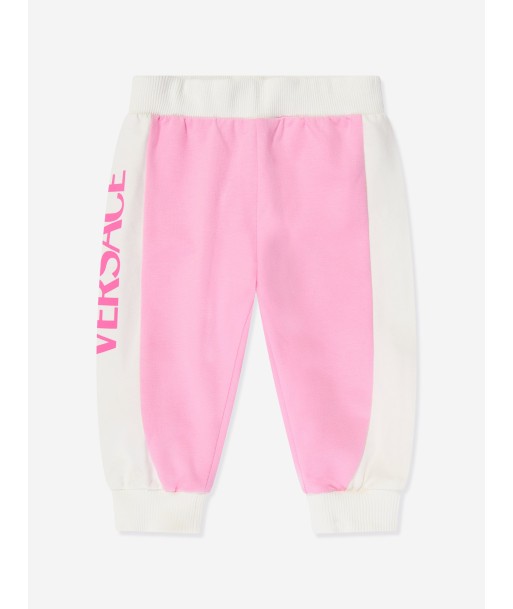 Versace Baby Girls Logo Joggers in Pink prix