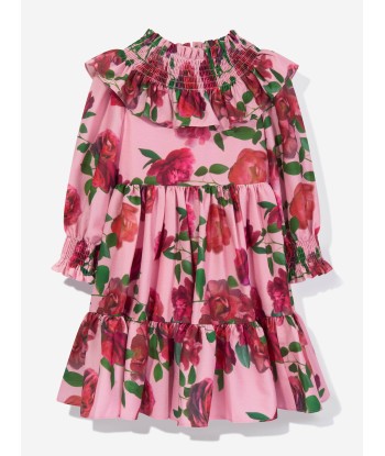 Patachou Girls Floral Crepe Dress in Pink Par le système avancé 