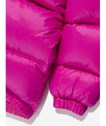 Versace Girls Down Padded Puffer Jacket in Pink Comparez plus de prix