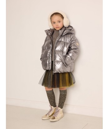 Bonpoint Girls Blythe Puffer Jacket in Silver À commander