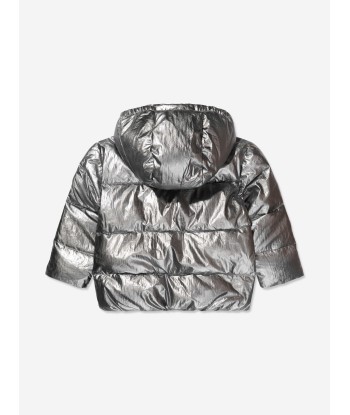 Bonpoint Girls Blythe Puffer Jacket in Silver À commander