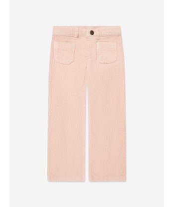 Bonpoint Girls Junon Wide Leg Trousers in Pink des créatures d'habitude