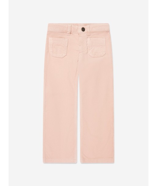 Bonpoint Girls Junon Wide Leg Trousers in Pink des créatures d'habitude