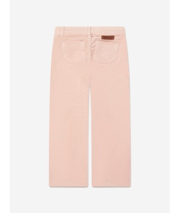 Bonpoint Girls Junon Wide Leg Trousers in Pink des créatures d'habitude