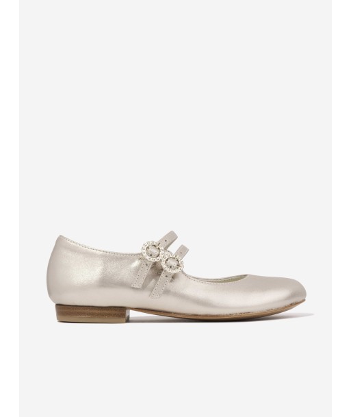 Bonpoint Girls Tam Leather Shoes in Gold offre 