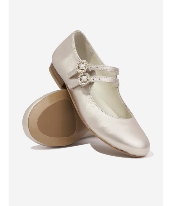 Bonpoint Girls Tam Leather Shoes in Gold offre 