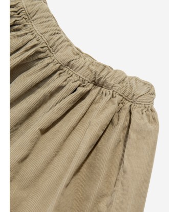 Bonpoint Girls Suzon Cotton Skirt in Beige Amélioration de cerveau avec