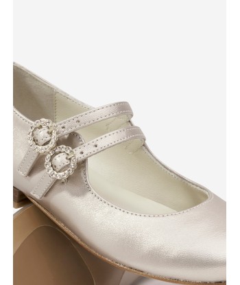 Bonpoint Girls Tam Leather Shoes in Gold offre 