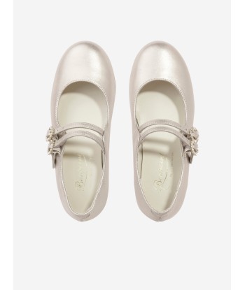 Bonpoint Girls Tam Leather Shoes in Gold offre 