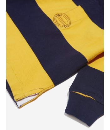 Ralph Lauren Boys Striped Rugby Shirt in Yellow Profitez des Offres !