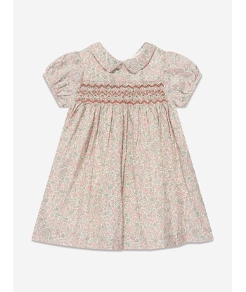 Bonpoint Baby Girls Joyeuse Smocked Dress in Pink meilleur choix