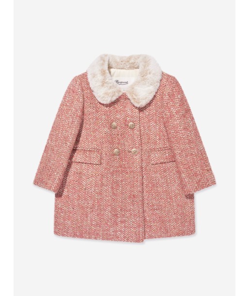 Bonpoint Baby Girls Moka Coat in Pink le des métaux précieux