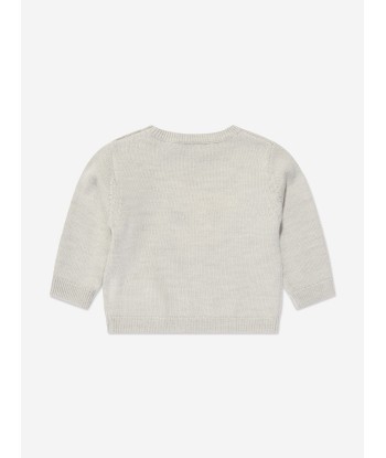 Bonpoint Baby Girls Almire Wool Jumper in Grey la chaussure