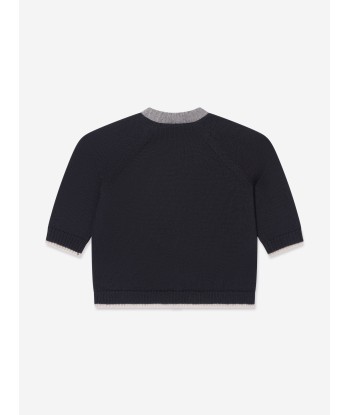 Bonpoint Baby Boys Teotim Wool Cardigan in Navy Le MVP de beaucoup