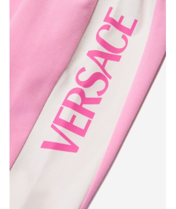 Versace Baby Girls Logo Joggers in Pink prix