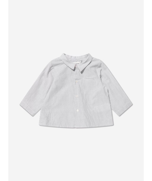 Bonpoint Baby Boys Boubou Shirt in Grey 2023