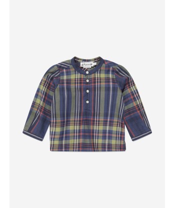 Bonpoint Baby Boys Polisson Tartan Shirt in Navy sur le site 