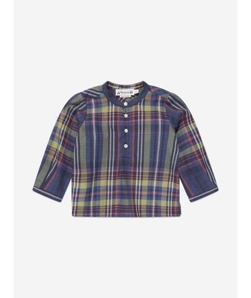 Bonpoint Baby Boys Polisson Tartan Shirt in Navy sur le site 