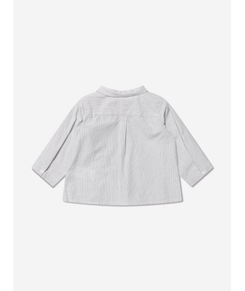 Bonpoint Baby Boys Boubou Shirt in Grey 2023