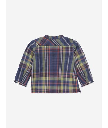 Bonpoint Baby Boys Polisson Tartan Shirt in Navy sur le site 