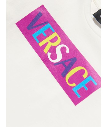 Versace Baby Girls Long Sleeve T-Shirt in White le concept de la Pate a emporter 