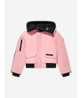 Canada Goose Girls Chilliwack Bomber in Pink pas chere