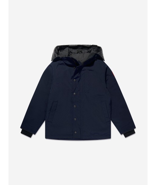 Canada Goose Kids Logan Parka in Navy hantent personnes