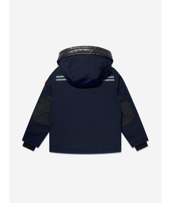 Canada Goose Kids Logan Parka in Navy hantent personnes