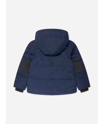 Canada Goose Kids Snowy Owl Parka in Navy Amélioration de cerveau avec