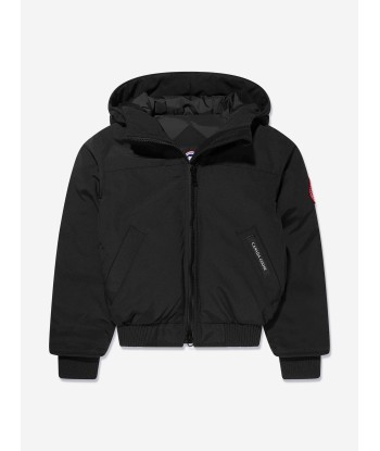 Canada Goose Kids Grizzly Bomber in Black chez Cornerstreet bien 