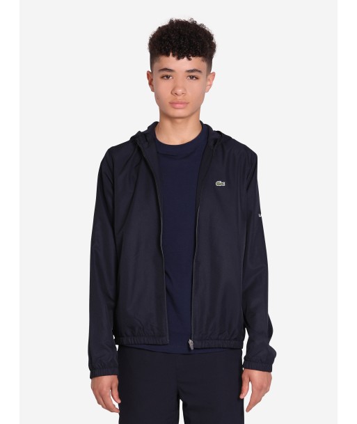 Lacoste Boys Zip Up Jacket in Black ouvre sa boutique