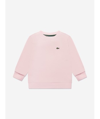 Lacoste Girls Logo Sweatshirt in Pink de France