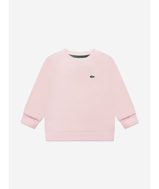 Lacoste Girls Logo Sweatshirt in Pink de France