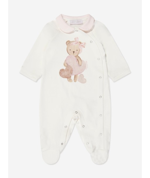 Monnalisa Baby Girls Teddy Bear Babygrow in Ivory ou a consommer sur place